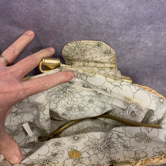 Beaded Straw Purse EUC - Picture 6 of 9